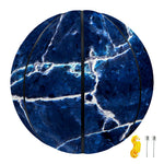 Blue White Marble Print Basketball