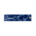 Blue White Marble Print Bed Runner