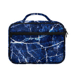 Blue White Marble Print Briefcase Bible Bag
