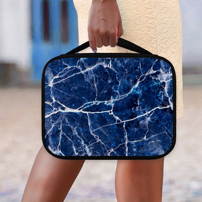 Blue White Marble Print Classic Bible Case