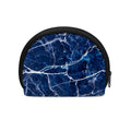 Blue White Marble Print Coin Purse