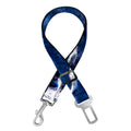 Blue White Marble Print Dog Seat Belt