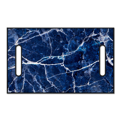 Blue White Marble Print Golf Cart Seat Cover