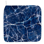 Blue White Marble Print Hand Towel