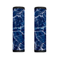 Blue White Marble Print Handle Covers