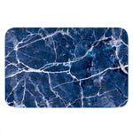 Blue White Marble Print Indoor Door Mat