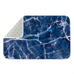 Blue White Marble Print Indoor Door Mat