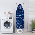 Blue White Marble Print Ironing Board Cover