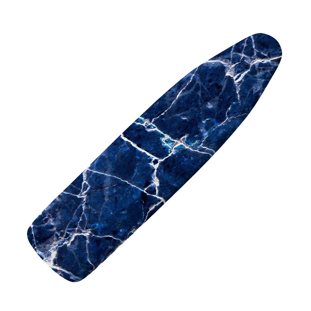 Blue White Marble Print Ironing Board Cover