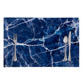 Blue White Marble Print Placemat