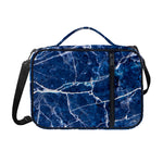Blue White Marble Print Shoulder Strap Bible Bag