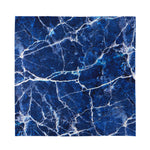 Blue White Marble Print Silk Bandana