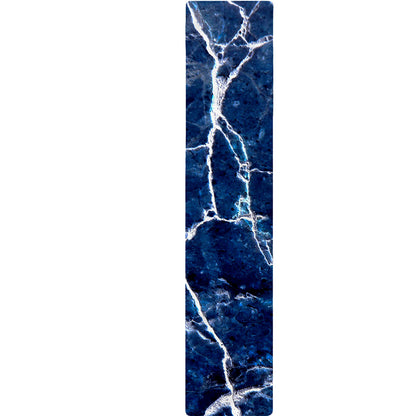 Blue White Marble Print Table Runner