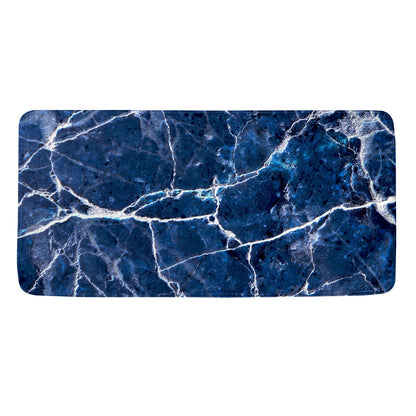 Blue White Marble Print Towel