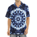 Blue Winter Mandala Print Aloha Shirt