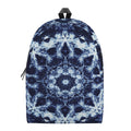 Blue Winter Mandala Print School Backpack