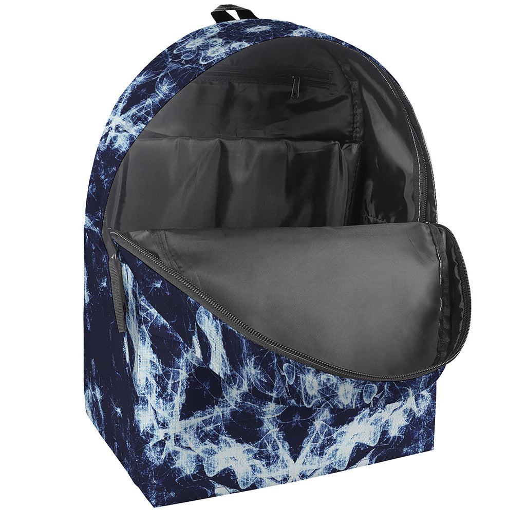 Blue Winter Mandala Print Backpack
