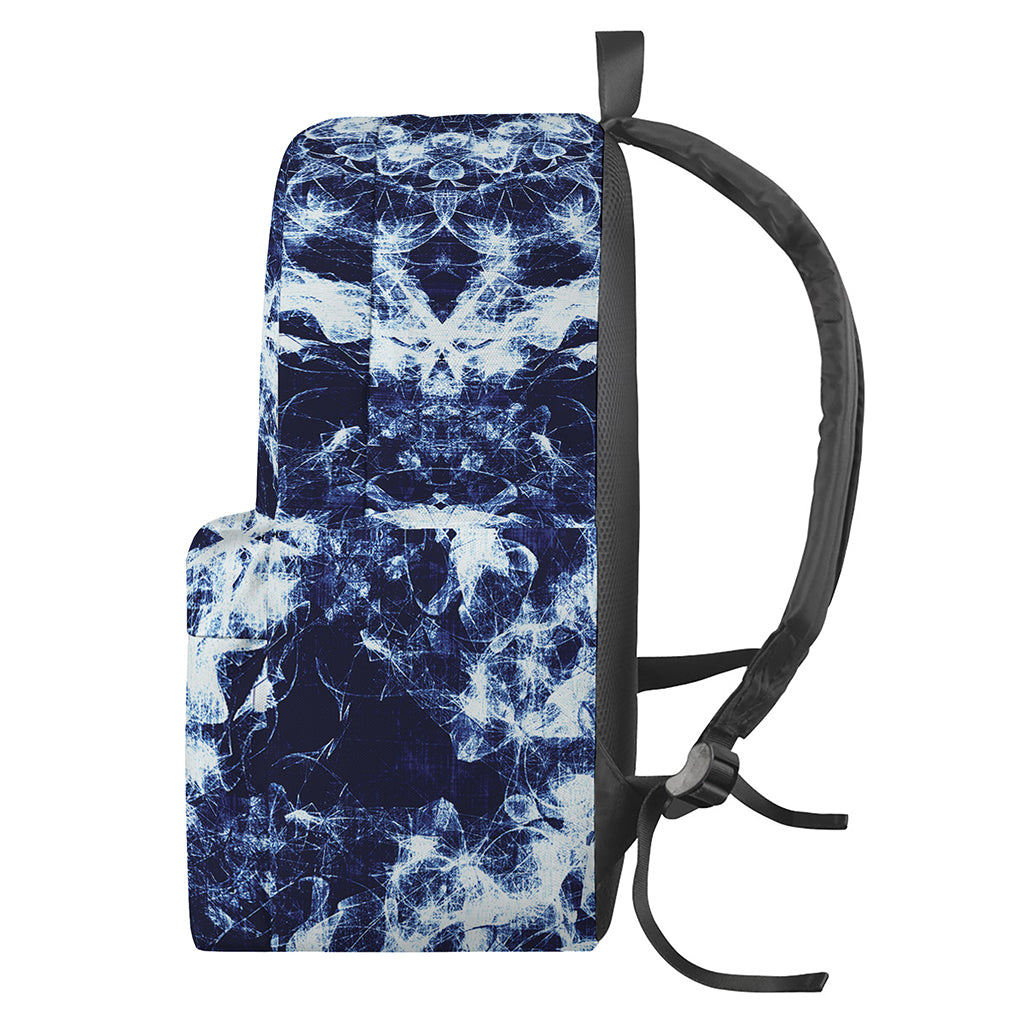 Blue Winter Mandala Print Backpack