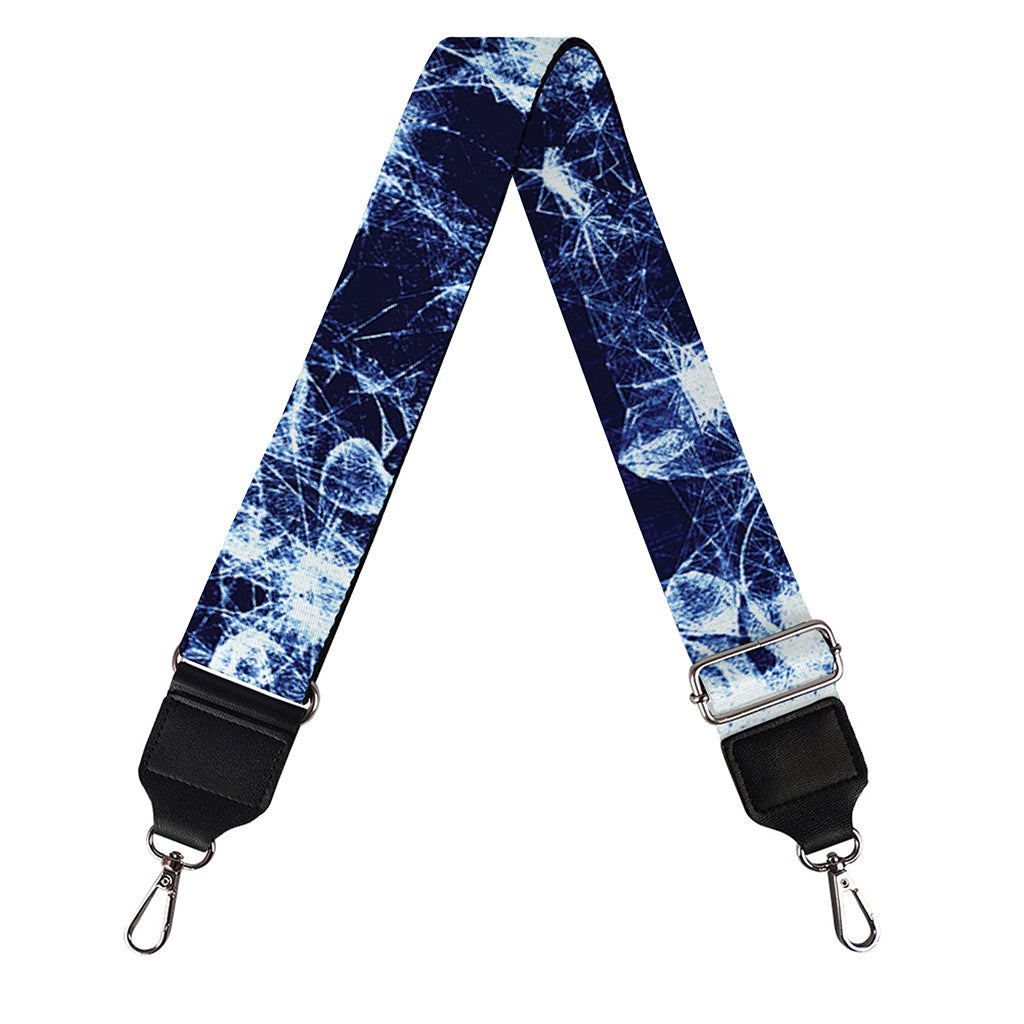 Blue Winter Mandala Print Bag Strap