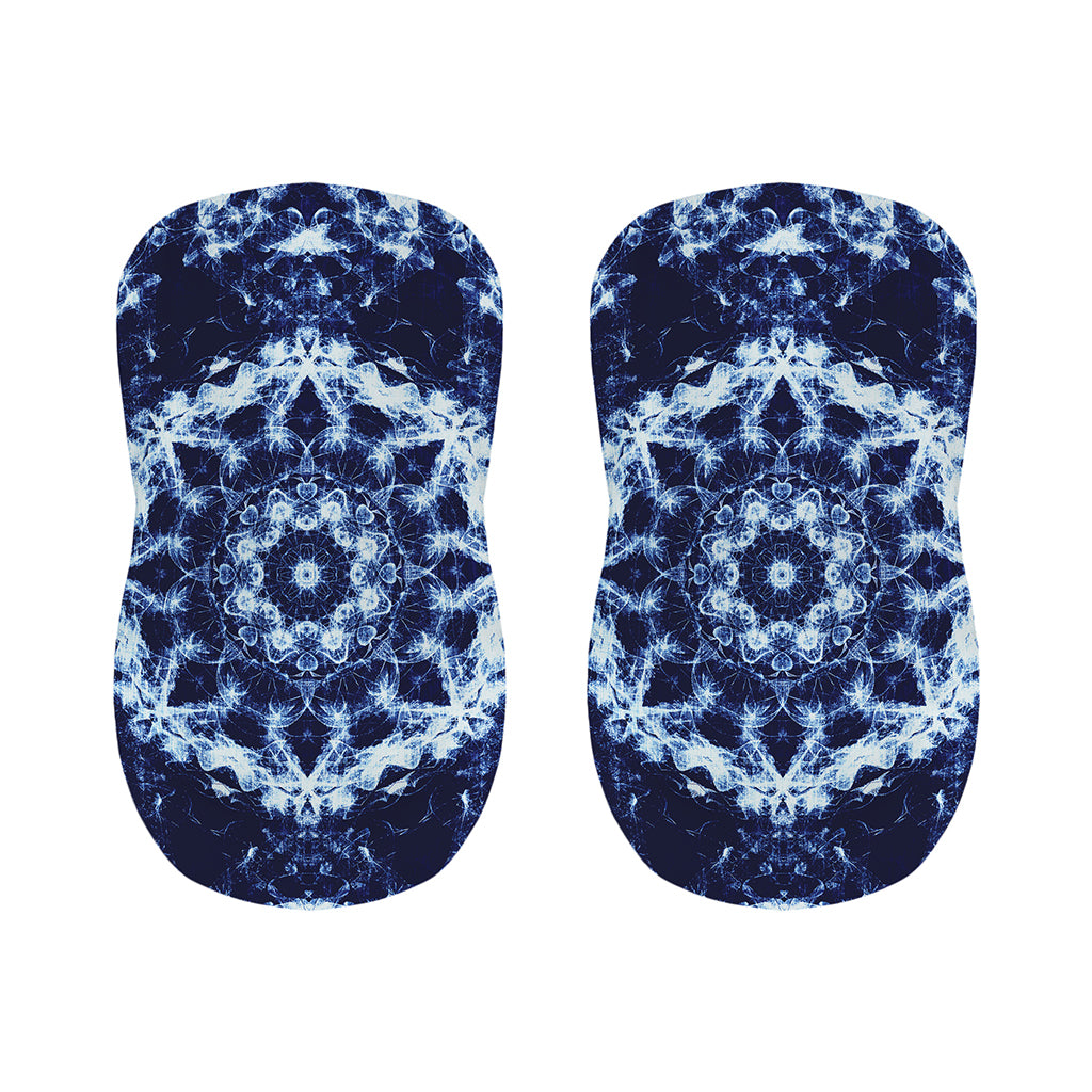 Blue Winter Mandala Print Bar Stool Covers