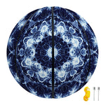 Blue Winter Mandala Print Basketball