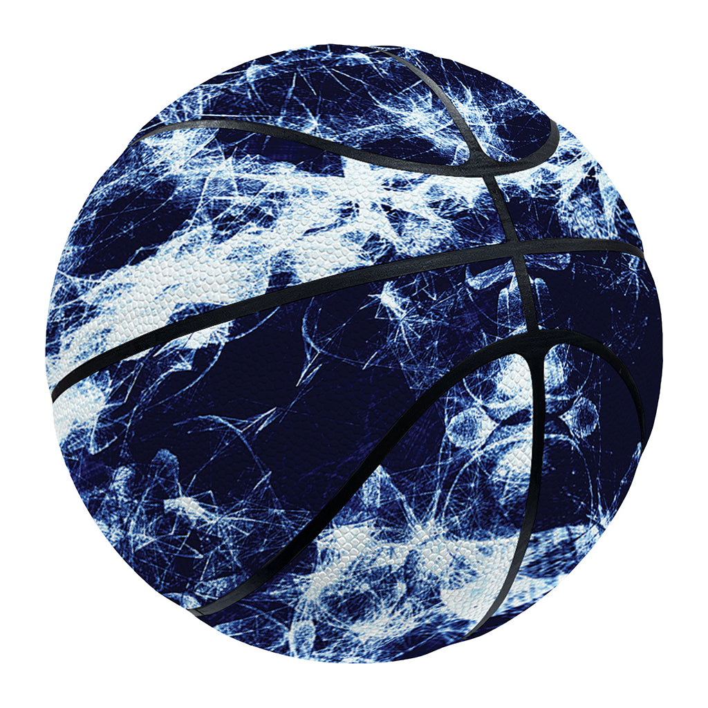 Blue Winter Mandala Print Basketball