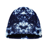 Blue Winter Mandala Print Beanie