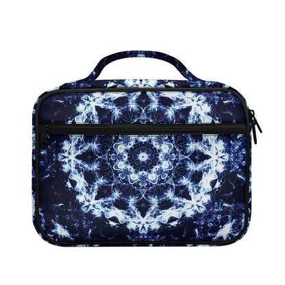 Blue Winter Mandala Print Briefcase Bible Bag