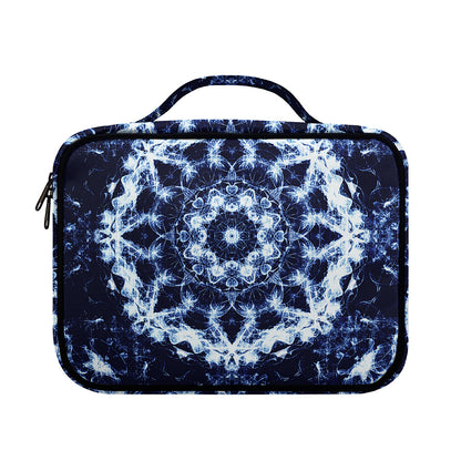 Blue Winter Mandala Print Briefcase Bible Bag