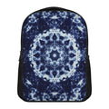 Blue Winter Mandala Print Casual Backpack