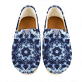 Blue Winter Mandala Print Casual Shoes