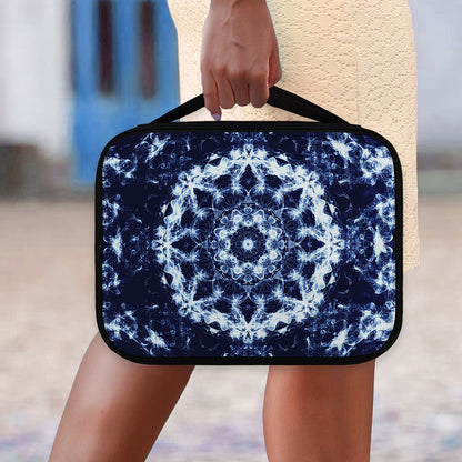 Blue Winter Mandala Print Classic Bible Case