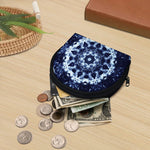 Blue Winter Mandala Print Coin Purse