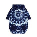 Blue Winter Mandala Print Dog Zip Up Hoodie