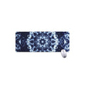 Blue Winter Mandala Print Extended Mouse Pad
