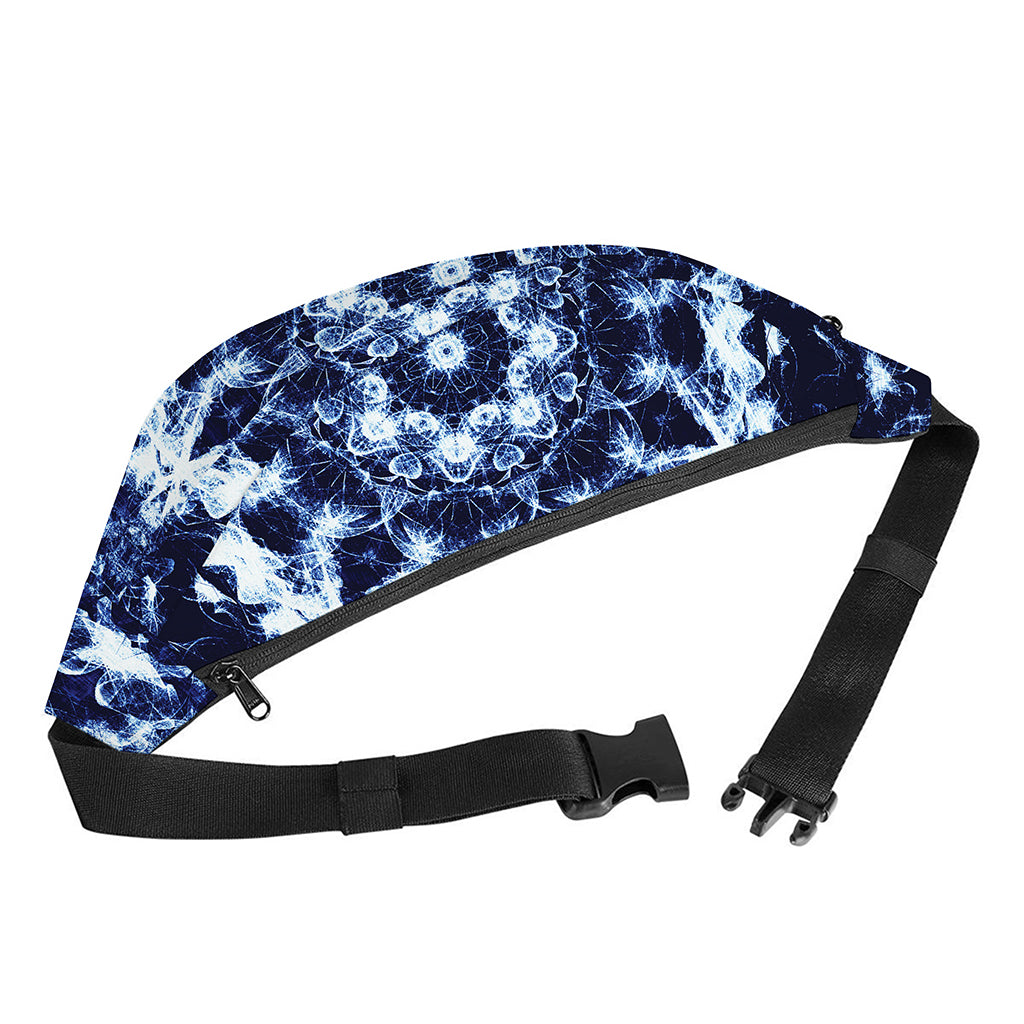 Blue Winter Mandala Print Fanny Pack