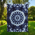 Blue Winter Mandala Print Garden Flag