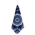 Blue Winter Mandala Print Hand Towel
