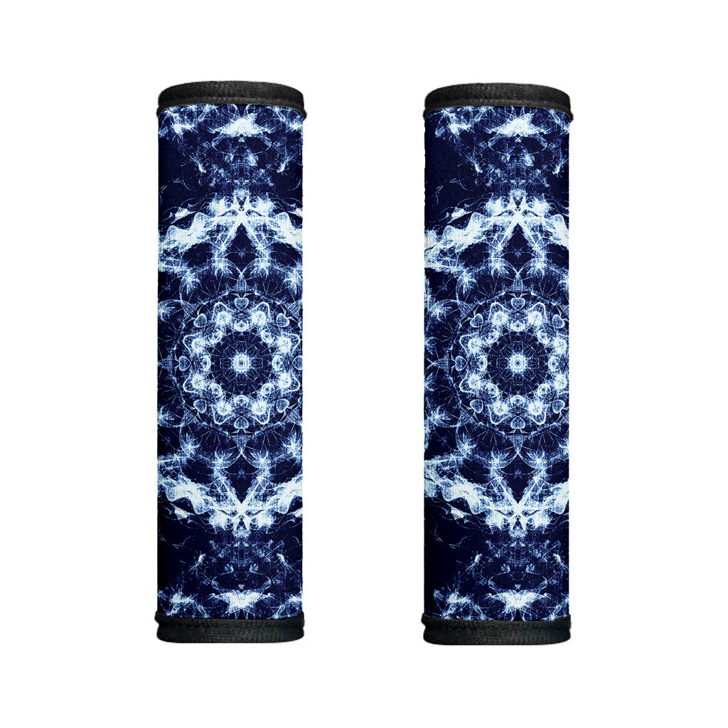 Blue Winter Mandala Print Handle Covers