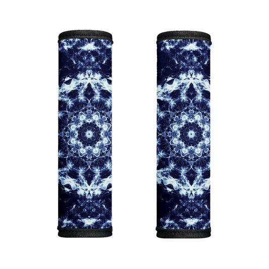 Blue Winter Mandala Print Handle Covers