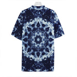 Blue Winter Mandala Print Hawaiian Shirt
