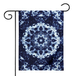 Blue Winter Mandala Print House Flag