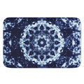 Blue Winter Mandala Print Indoor Door Mat