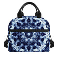 Blue Winter Mandala Print Insulated Lunch Bag
