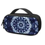 Blue Winter Mandala Print Insulin Cooler Travel Case