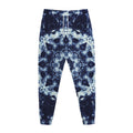 Blue Winter Mandala Print Jogger Pants