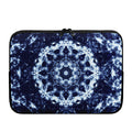 Blue Winter Mandala Print Laptop Sleeve