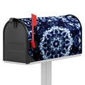 Blue Winter Mandala Print Mailbox Cover