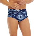 Blue Winter Mandala Print Men's Briefs