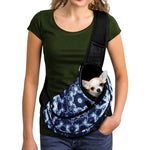 Blue Winter Mandala Print Pet Sling Carrier